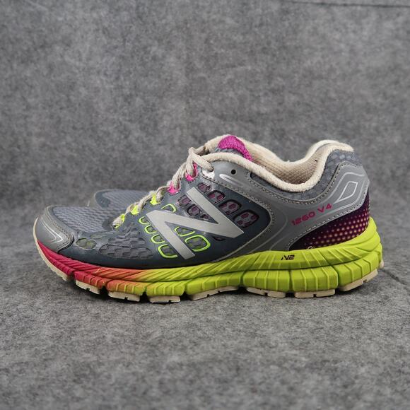 New Balance Shoes Womens 9 Athletic Trainers Running Active 1260 V4 Sneaker Gray - Picture 4 of 11
